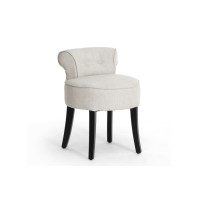 Baxton Studio BH-63110 Millani Lounge Stool in Beige